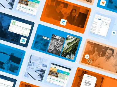 Blog Posts Thumbnail Library for Mastt blog brand branding design graphic design graphics illustration library saas simple thumbnails