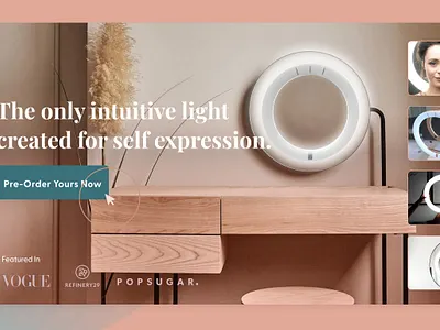 Website header beauty health ui webdesign