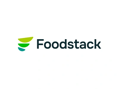 Foodstack – Logo Design bowl branding f food fresh friendly fun graphic design green growth logo logo design logomark logotype roudned saas sign stack wholesale