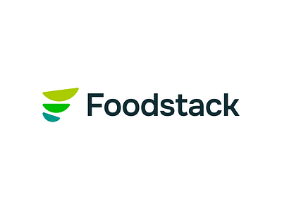 Foodstack – Logo Design bowl branding f food fresh friendly fun graphic design green growth logo logo design logomark logotype roudned saas sign stack wholesale