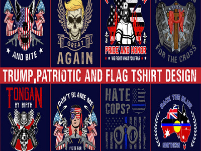 Trump, patriotic, and flag tshirt design 3d animation apparel graphic design motion graphics