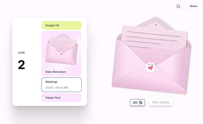 Daily Motivation Card Design app branding calendar card daily design figma graphic design motivation ui ux website