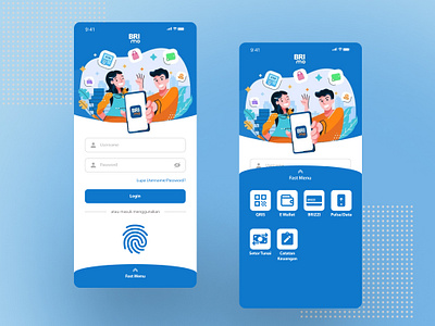 Brimo - Login UI Redesign bri brimo finance mobile app mobile banking ui