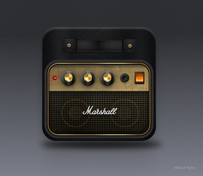 Marshall Amp Icon amp app design figma icon illustration ios logo marshall motion graphics ui userinterface ux website