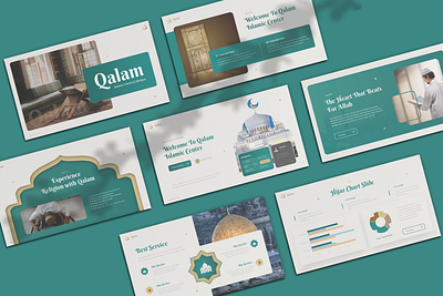 Download Islamic Centre & Mosque Presentation Template pitch deck professional