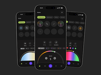 Smart Home Control Mobile App Interface app application design mobile mobile app mobile design ui ui design uiux uiux design ux ux design uxui uxui design