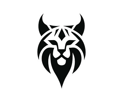 Lynx logo animal branding design graphic design icon illustration logo lynx typography ui ux vector wild