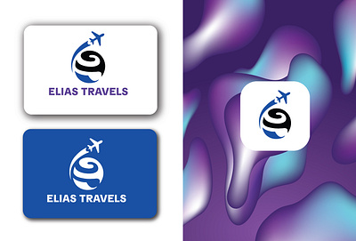 ELIAS TRAVELS LOGO DESIGN |TRAVEL LOGO DESIGN 2024 3d animation branding design graphic design illustration logo logos travel travel logo travel towar traveling ui vector world travel