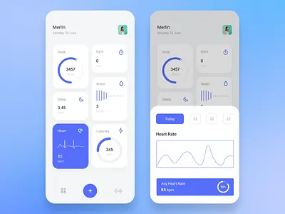 Activity Tracker App activity tracker mobile app mobile design ui