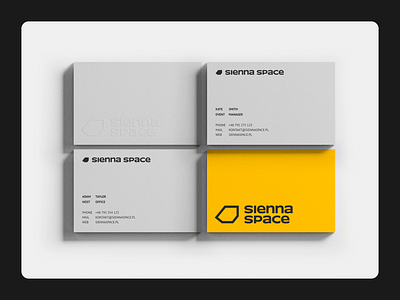 Sienna Space Identity branding business card design envelope event graphic design letter logo logo alternatives mockup stationery stationery brand identity