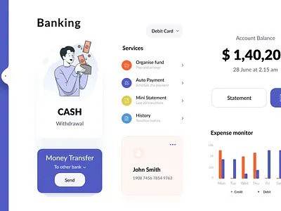 ATM Modern UI atm modern ui touch interface