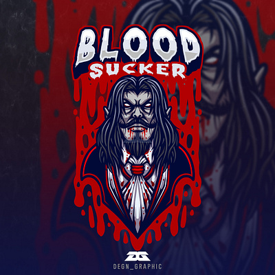 Blood Sucker Mascot Logo night