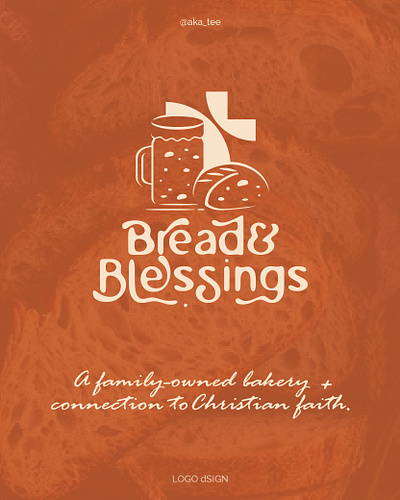 Bread & Blessings bakery christianity faith graphic design identitydesign illustration logo logo design logomark minimal logo vector