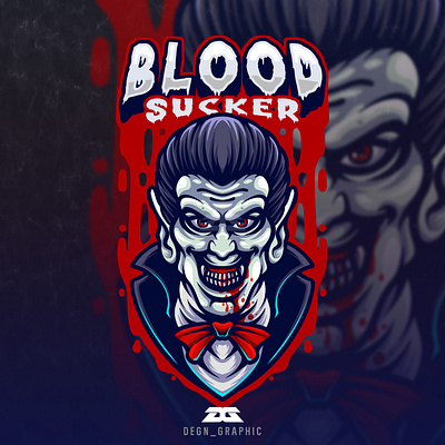 Blood Sucker Mascot Logo night