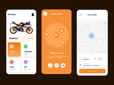 Bike Controller App bike controller app garage ui