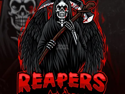 Reapers Mascot Logo cartoon
