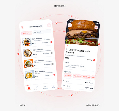 Restaurants App mobile app ui uxui