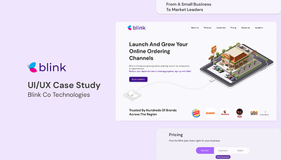 UI/UX Case Study Blink Co Technolgies branding ui