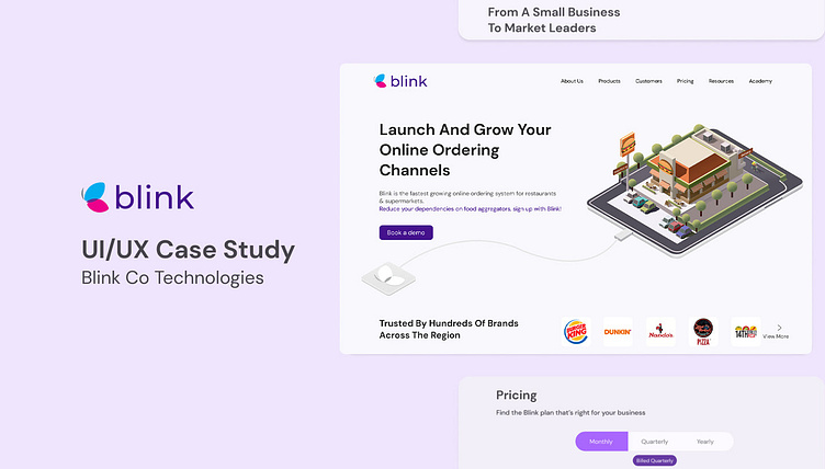 UI/UX Case Study Blink Co Technolgies by Uneeza Gul on Dribbble