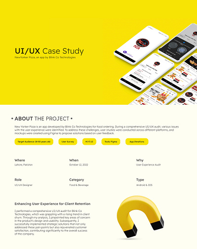 Newyorker Pizza App(UI/UX Case Study) casestudy ui userexperience ux