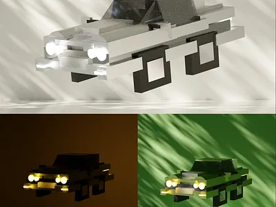 PRIMITIVE SQ-CAR MODEL 🛻 3d branding car design form graphic graphic design primitive