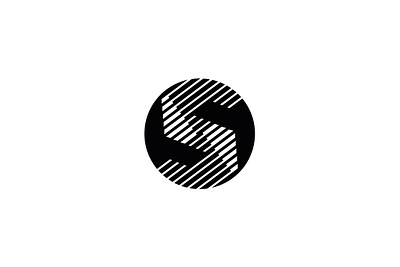 Letter S Abstract Symbol Logo black s logo brand letter s lines s logo logo design logo letter logo s monogram logotype round s s s logo s monogram