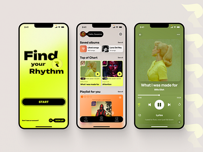 Music App "Rhythm" ui