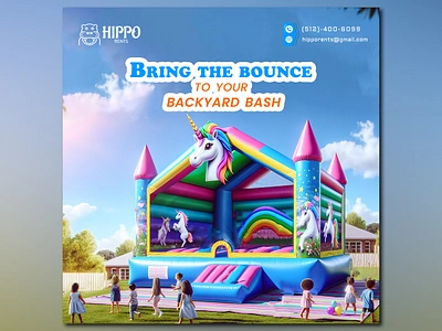 Bounce Into Backward bash banner branding design google ads graphic design icon illustration illustrator logo photoshop social media banner social media post typography vector