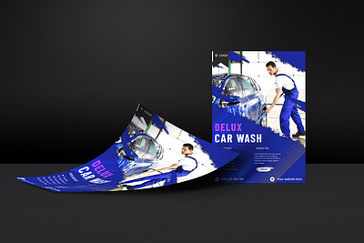 Professional Car Wash Flyer Design car wash flyer car wash flyer design flyer flyer design graphic design new design print design professional flyer design vector washing flyer