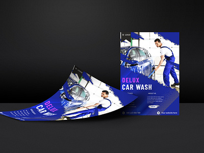 Professional Car Wash Flyer Design car wash flyer car wash flyer design flyer flyer design graphic design new design print design professional flyer design vector washing flyer