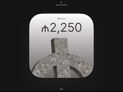 Balance widget 💸 figma mobile motion graphics ui widget