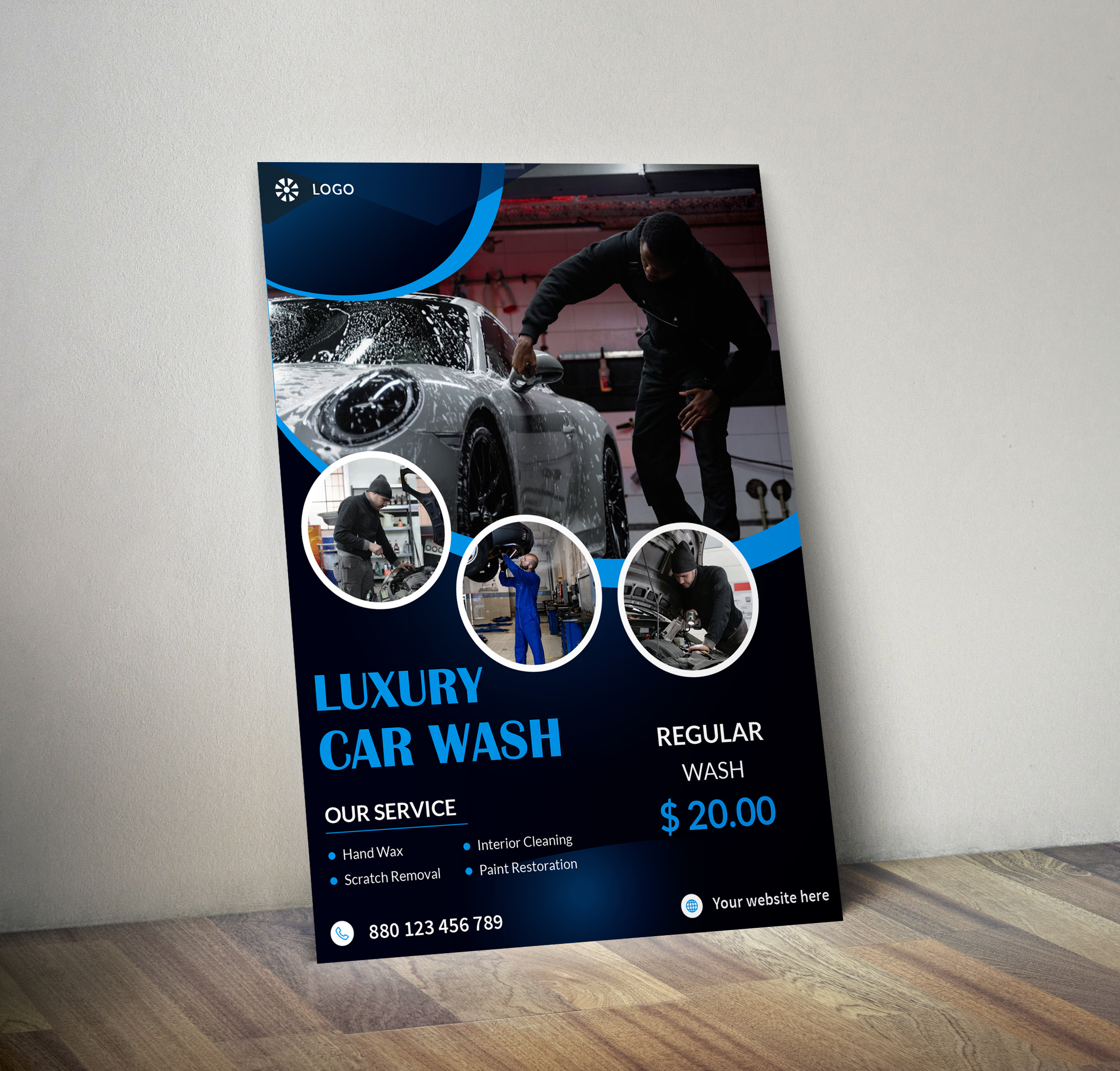 Example of Car Wash And Auto Detailing Flyer