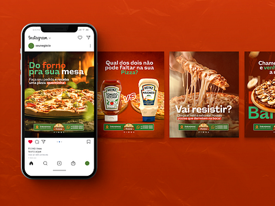 Instagram Posts - Pizzaria branding facebook graphic design instagram banner instagram post instagram post template instagram posts template instagram stories instagram stories template instagram story instagram story template instagram template instagram templates marketing social media social media pack social media template social media templates socialmedia stories