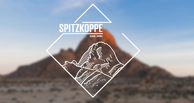 Shirtdesign Spitzkoppe design illustration logo namibia shirt travel vector