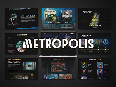 Metropolis Ecosystem - Landing Page branding graphic design motion graphics ui web3