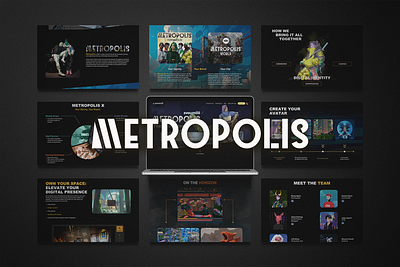 Metropolis Ecosystem - Landing Page branding graphic design motion graphics ui web3