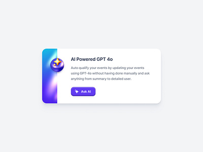 AI Powered - Card UI ✨ ai artificial intellegent ask ai card cards gradient gradients icon icons illustration illustrations ilustration ui