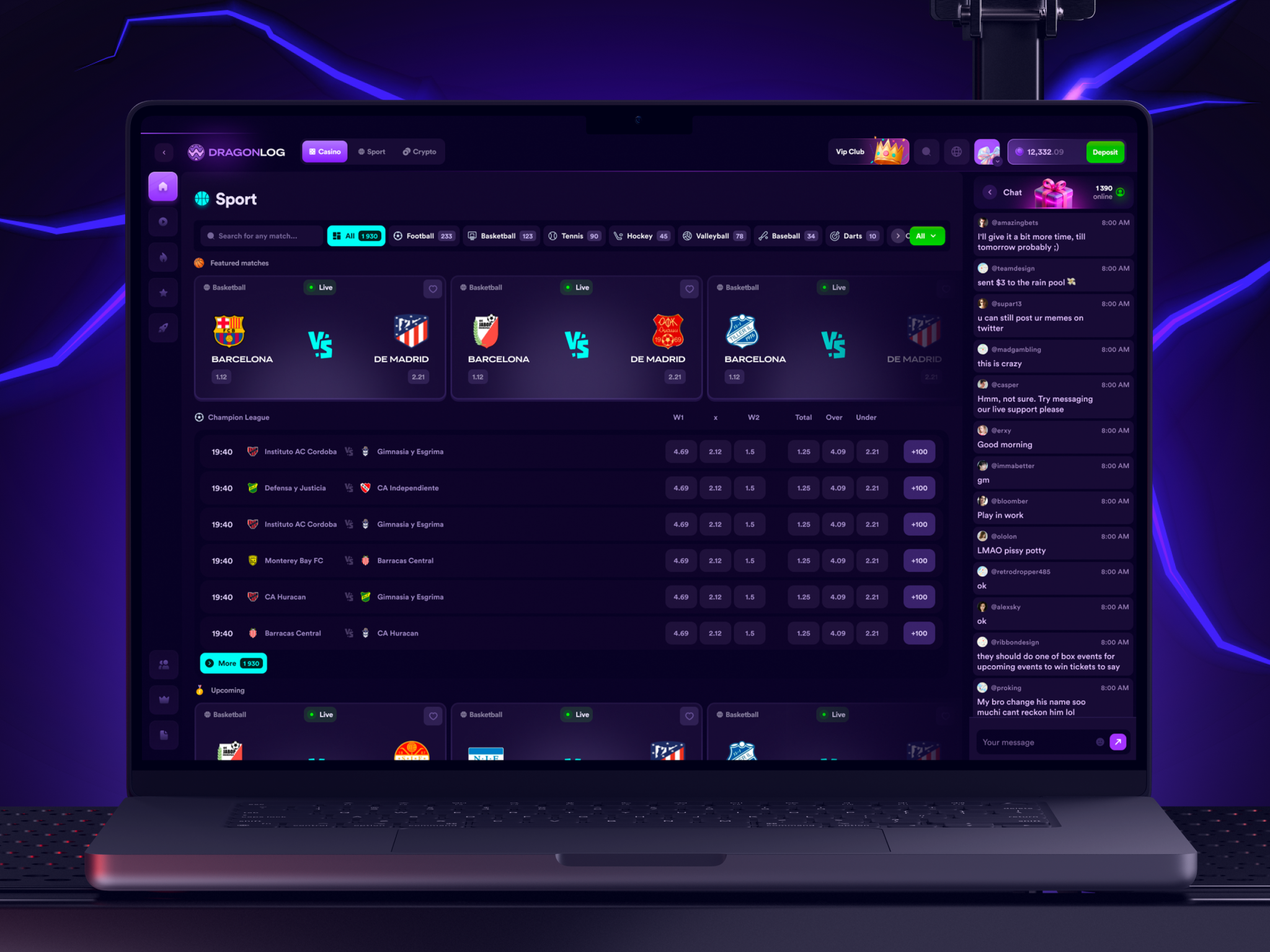 Example of 🏆 Sports Betting Platform Design