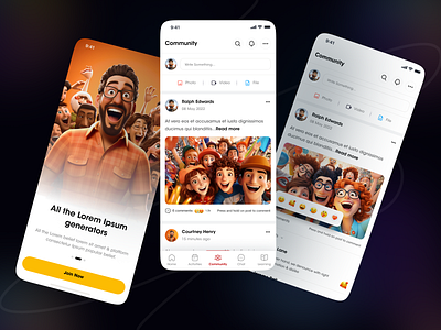 Faeth - Social Media | Mobile | iOS App Design | Figma 📱 ai social media app design creative feature card features section funny social media generate image ios media app mobile application mobile game app product features product template social app social media social media mobile social media app ui uiux ux