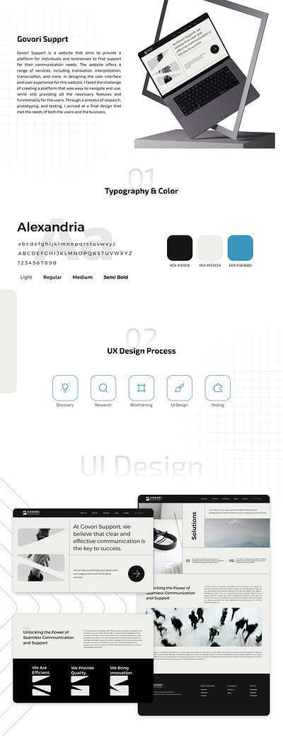 Govori Support - Communication UI/UX Design branding design graphic design illustration ui ux