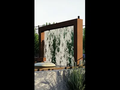 Wooden Water Archway 3d 3dmodel 3drender 3dwork animation design illustration