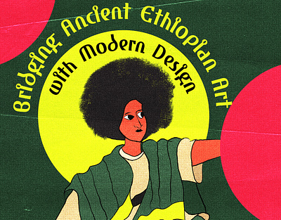 Bridging Ancient Ethiopian Art with Modern Design digital illustration eritrean art ethiopian art ethiopian graphics designer graphic design poster design traditional ethiopian art