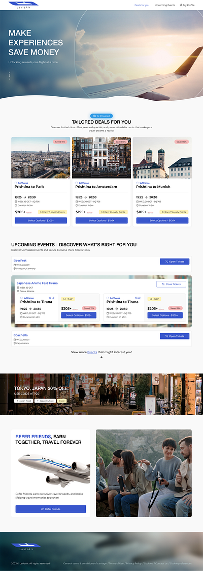 LevizAir - A flight booking platform branding design graphic design ui ux