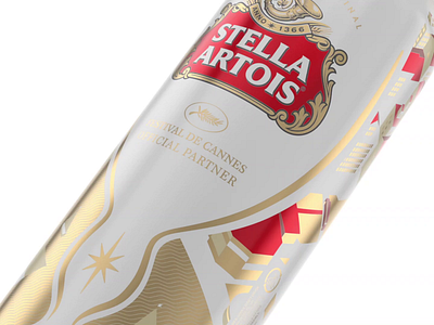 Can Design for Stella Artois beer branding can design graphic design identity illustration logo package typography