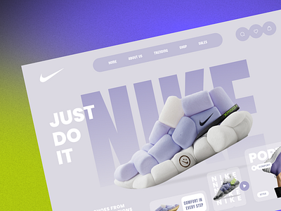 Just Do It - Shopify Website Design design just do it nike shoes sport ui web web design