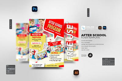 After School Program Flyer Template aam360 aam3sixty admission open after school after school flyer template after school poster template after school program art school back to school ad branding concept flyer template junior school admission kids activities kids camp kids school pre school school admission ads school admission flyer school admission video