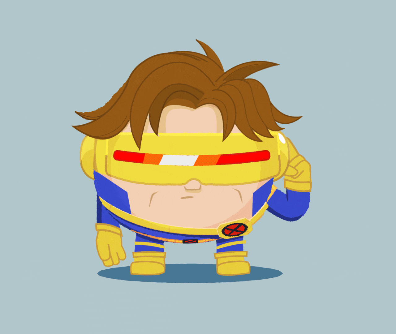 Chubby Cyclops animation comics cyclops fanart marvel mutant scottsummers xmen xmen97