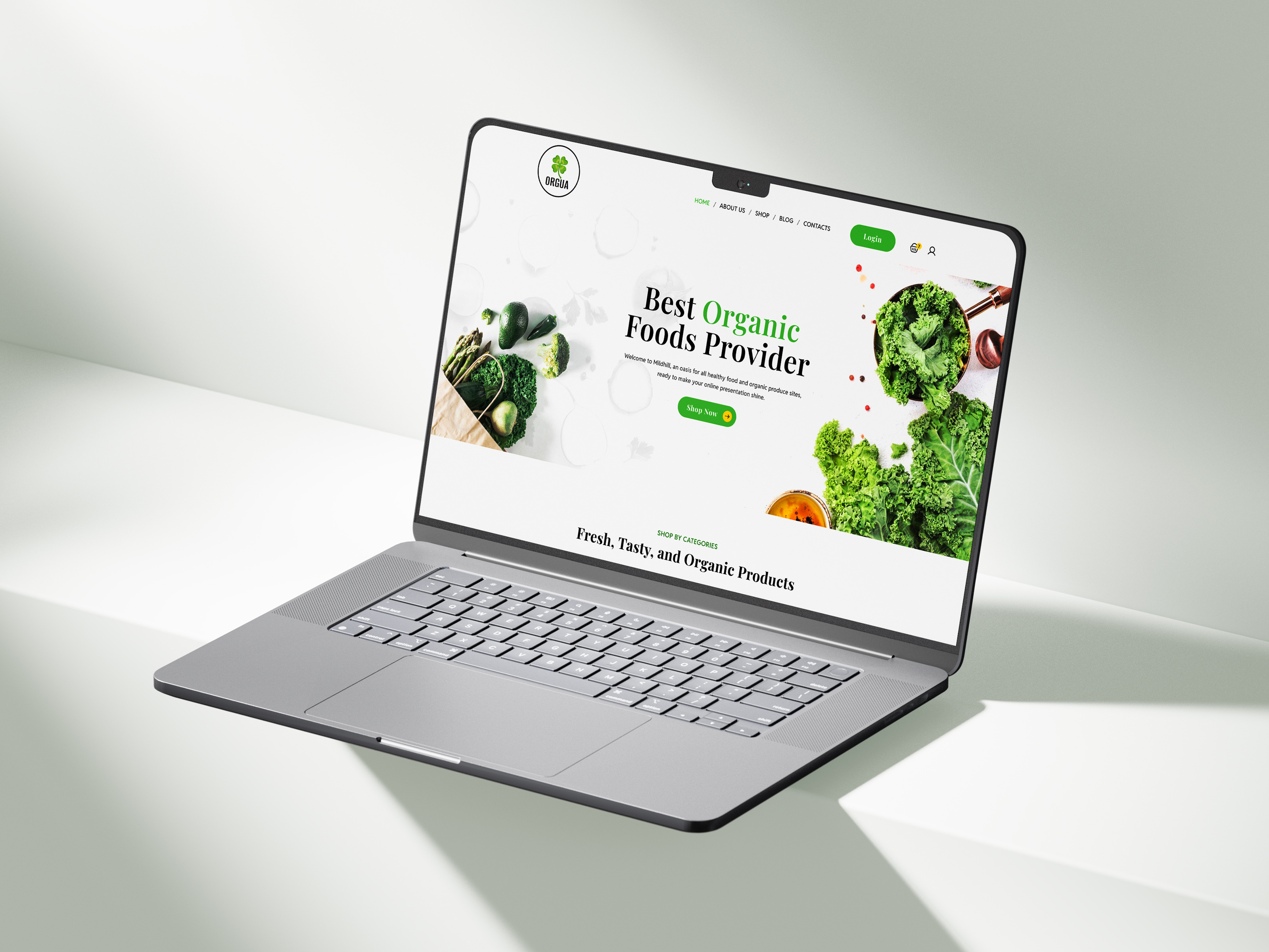 Orgua - Organic Food Shop UI UX Design by Kamlesh Chauhan on Dribbble