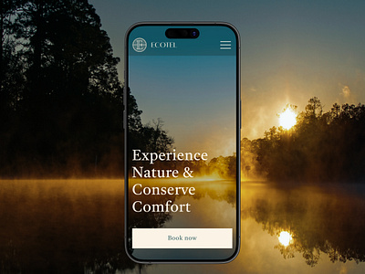 Eco Hotel Website Design - Mobile Adaptation figma mobile ui ux web