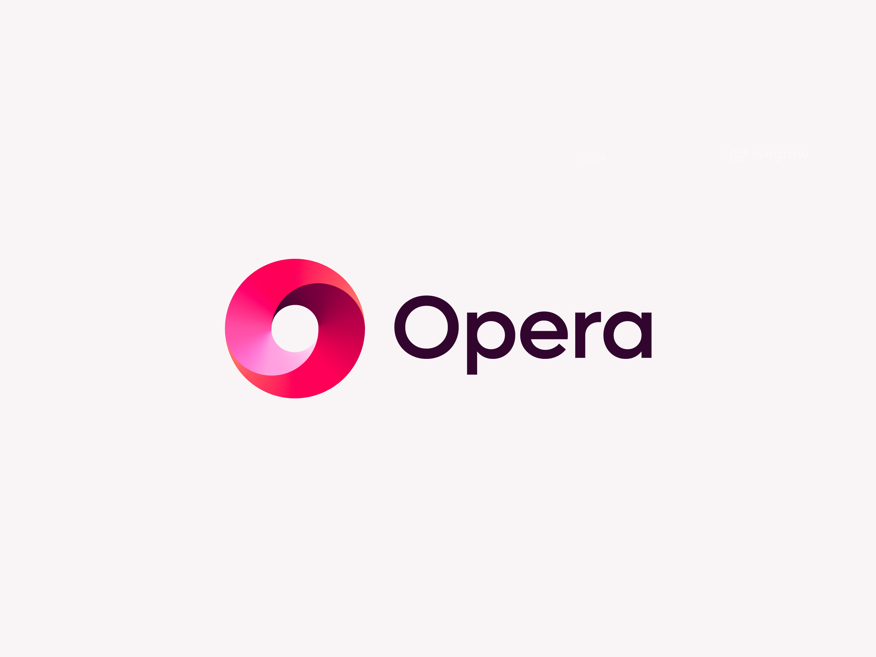 Opera logo concept (for sale) branding browser browsing icon internet letter lettering logo mark monogram o online opera